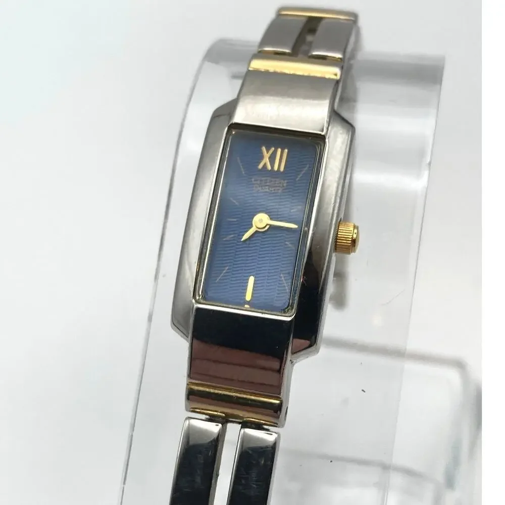 Citizen Women's Rectangle Dress Watch 14mm - New Battery - Wrist 6